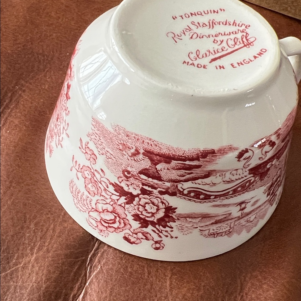 Tonquin Royal Staffordshire tea cup by Clarice Cliff made in England vintage - Picture 8 of 9